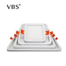 Светодиодная панель 6 Вт 12 Вт 18 Вт 24 Вт диммируемая тонкая рамка панельный локальный светодиодный светильник ультра тонкий квадратный/круглый светодиодный потолочный светильник AC85-265V