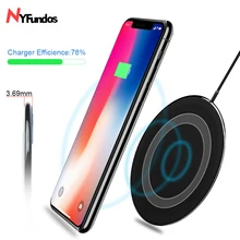 NYFundas Wireless Charger Ultra Slim For Samsung S9 S8 Note 9 S7 S6 iPhone X 8