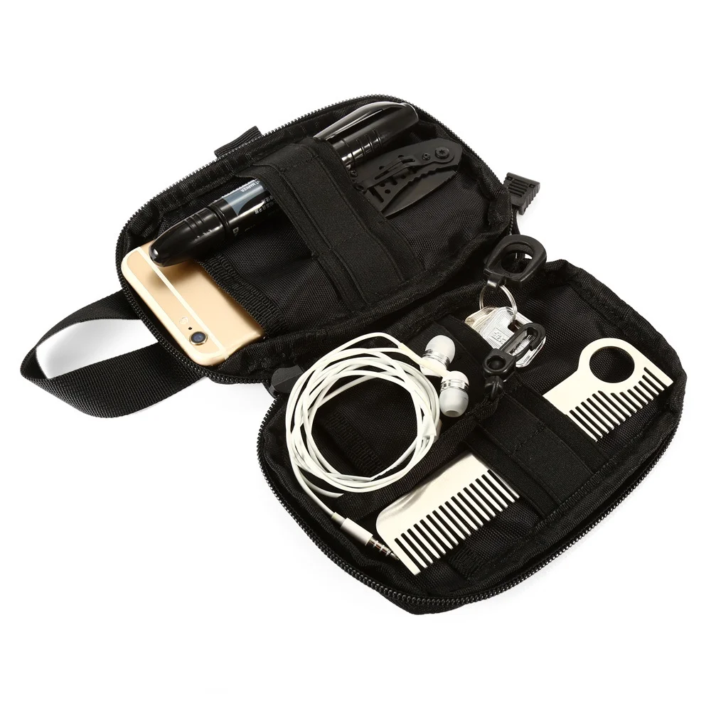 

Tactical Molle Bag EDC Makeup Storage Pouch Sports Hunting Pack Belt Bag