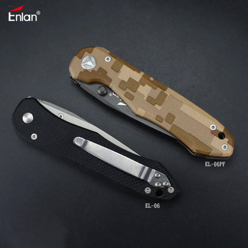 Enlan EL 06 EDC Складной нож 8Cr13Mov лезвие G10 рукоятка кемпинг выживание супер военный