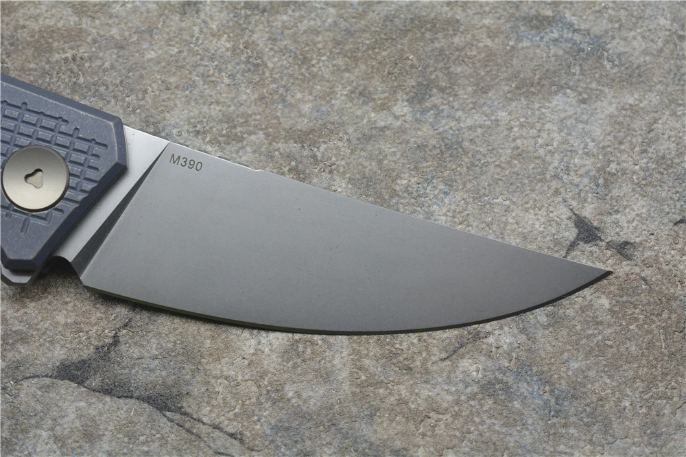 Зеленый шип Флиппер складной джинсовый нож m390 сталь TC4 титановая ручка Открытый Отдых Охота карманные Кухонные Ножи EDC инструменты