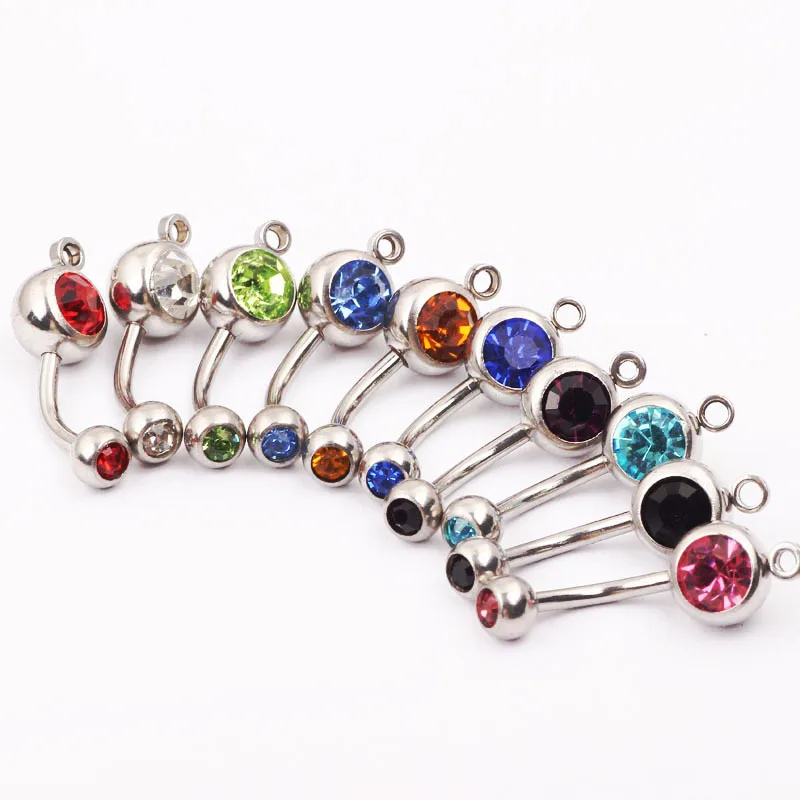 

2019 Teeth Grillz Body Piercing Jewelry Medical Steel Double-headed Drill Umbilical Ring Nail Navel O Manufacturer Wholesale