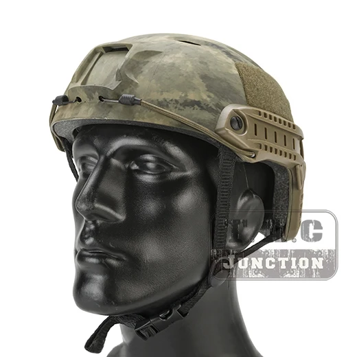 

Emerson Tactical Airsoft Fast Helmet Bump Base Jump BJ Type Combat Lightweight Modular OPS Helmet w/ Side Rail