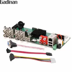 Gadinan AHD DVR совета 8CH 1080 P в режиме реального времени видеонаблюдения H.264/AHD/CVI гибридный 5 в 1 NVR DVR DIY BORAD с HDD кабель