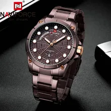 NAVIFORCE мужские наручные часы люксовый бренд мужские стальные водонепроницаемые кварцевые армейские военные часы с хронографом спортивные часы Relogio Masculino