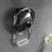 Кухонный Держатель для посуды 304 Нержавеющая сталь кухонная настенная полка для пластикового стеллажа разделочная доска подставка для кастрюльных крышек с лотком для воды wx8271534