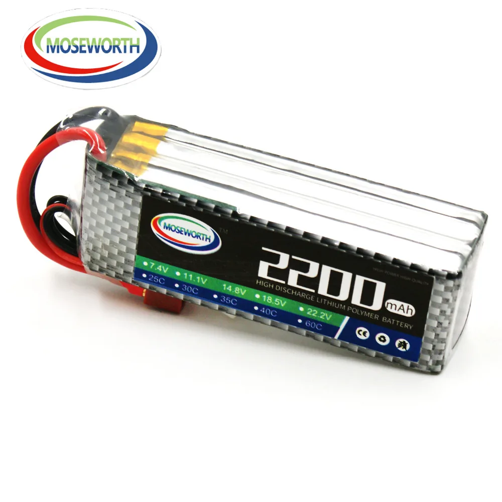 Lipo батарея 4S 14,8 V 2200 mAh 40C для RC Дрон Квадрокоптер вертолет автомобиль самолет с дистанционным управлением игрушки литий-полимерный аккумулятор