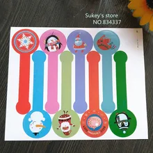 160 шт/партия рождественские украшения наклейки чашка подарок запечатывание коробки стикер выпечки пакет торт коробка украшения