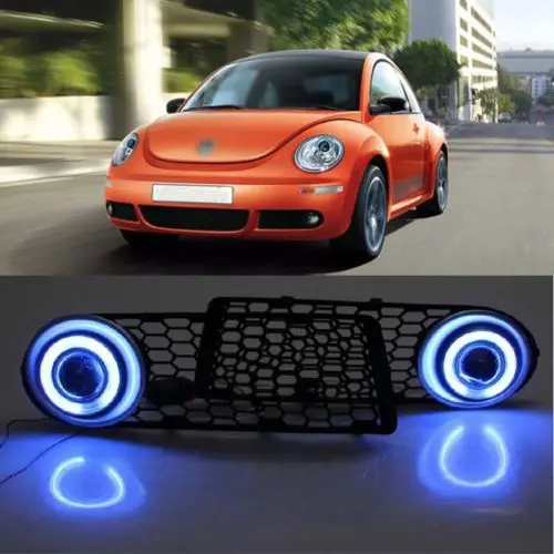 Ownsun инновационный супер COB противотуманный светильник Ангел глаз Honycomb тип для Volkswagen Beetle