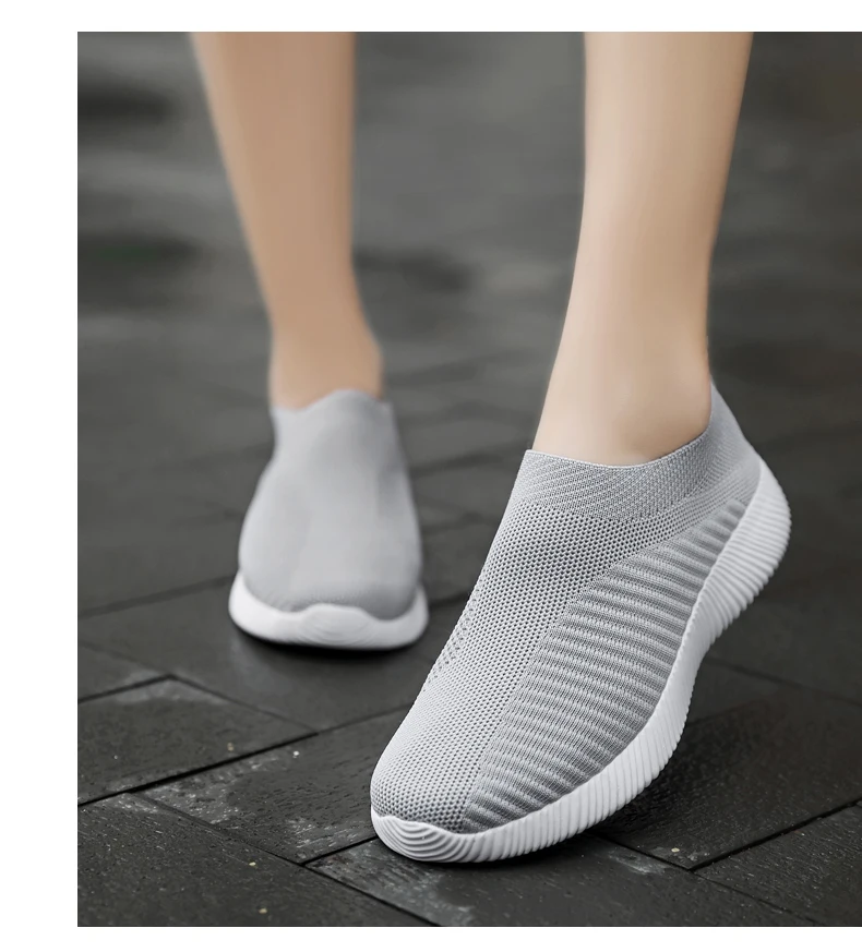 OdoRola/женские кроссовки; женские летние кроссовки без шнуровки на плоской подошве; Лоферы размера плюс; сетчатая обувь; повседневная спортивная обувь для ходьбы