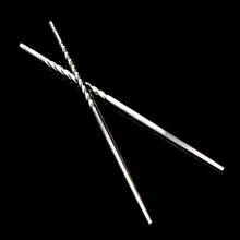 PHFU 5 пар китайские стильные Нескользящие палочки для еды из нержавеющей стали Chop палочки серебро Великобритания