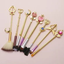 

8pcs/Set Makeup Brushes Set Cute Sailor Moon Professional Eyeshadow Make Up Brushes Tool Kit Cosmetics Soft Synthetic Hair