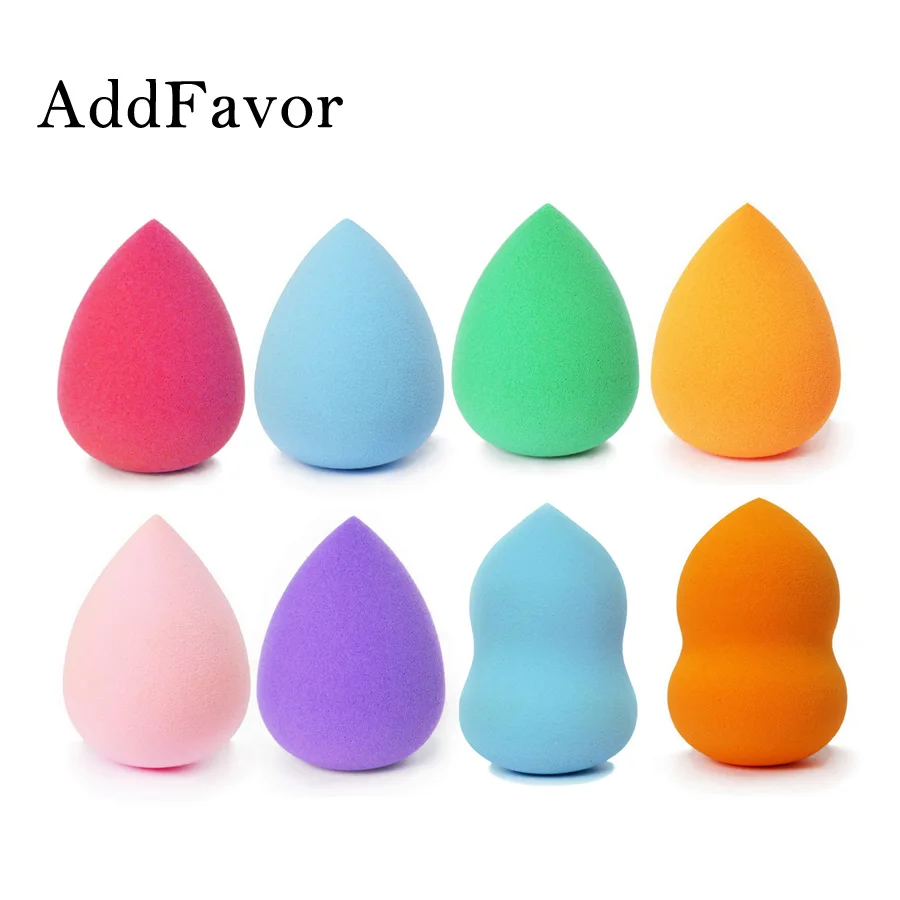 Addfavor 2pcs Cosmetic Puff Foundation Powder BB Cream Makeup Sponge Smooth Face Make Up Sponges Beauty Tools Make-up Sponge