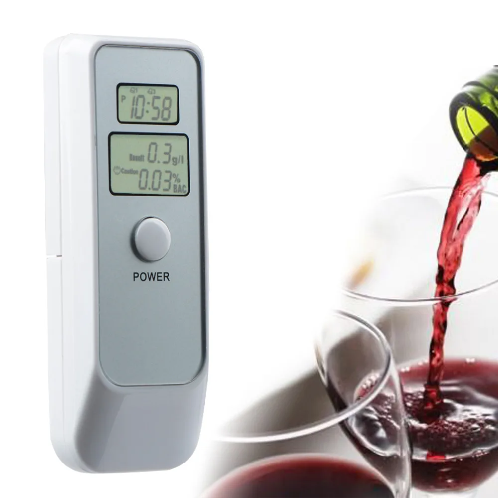 

LED Display Breath Blowing Alcohol Tester Drunk Driving Test Portable Alcohol Detector Tester Sobriety Analyzers Keychain