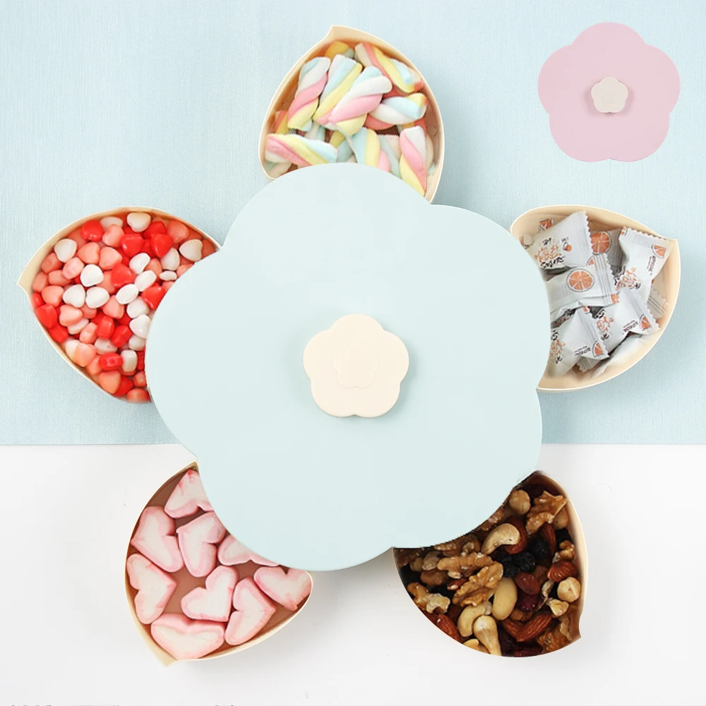 

Creative Candy Storage Box Plastic Storage Bin for Nuts Plum Fruit Case Jewelry Pills Trinket Container Wedding Gift Home Decor