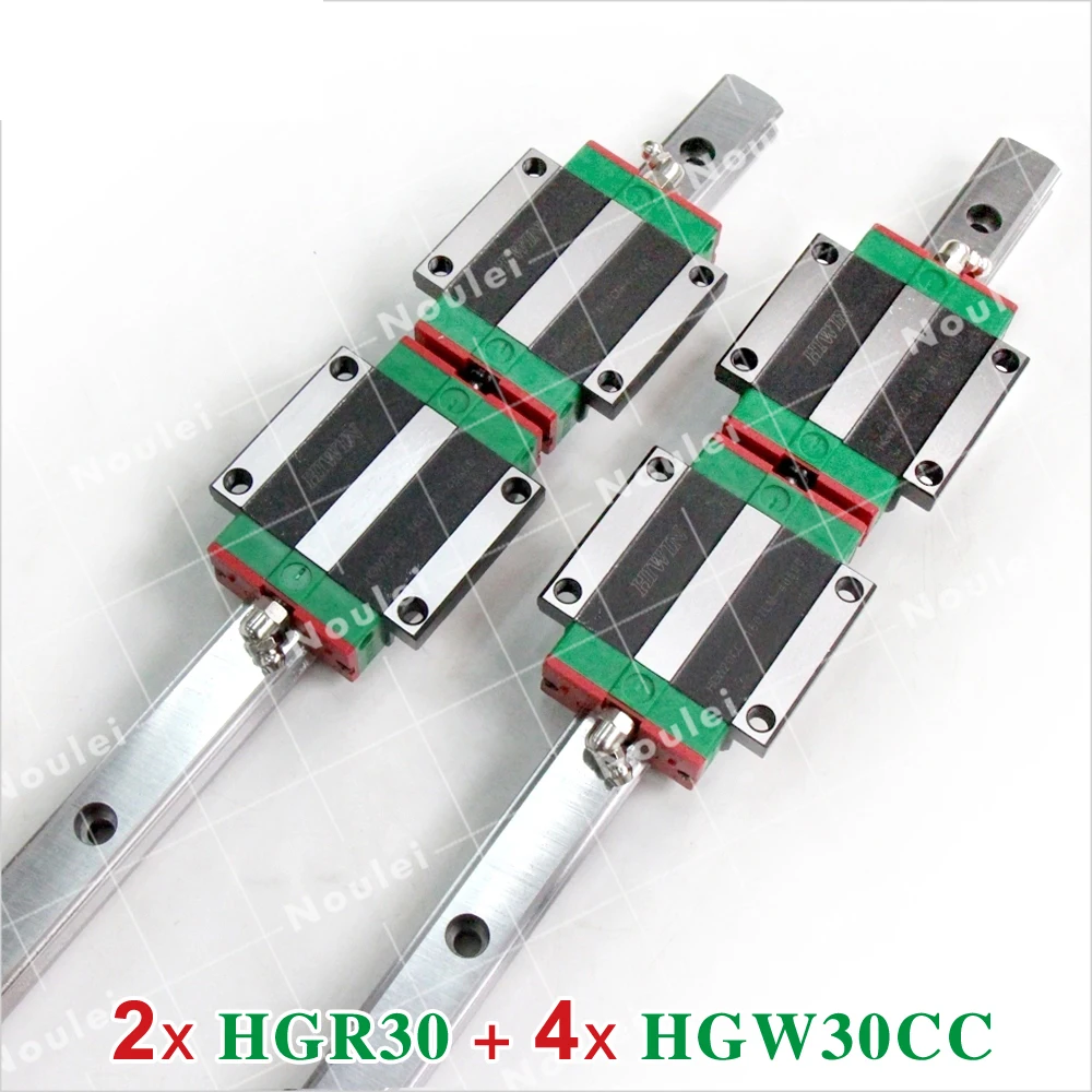 

HIWIN HGW30CA Linear Guide Rails HGR30 and HGW30CC Carriage Blocks HGW30 30mm CNC Set