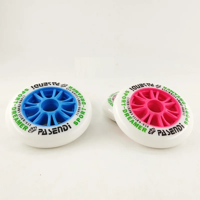 

100% original PASENDI PU inline skating wheels 90mm/100mm/110mm inline speed skate wheels skates shoes wheels