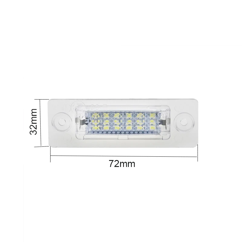 2 шт. 18 светодиодный 3528 SMD светодиодный номерной знак фары автомобильные лампы 6000K для Volkswagen Touran Passat B5.5 Caddy Skoda Superb Golf 5