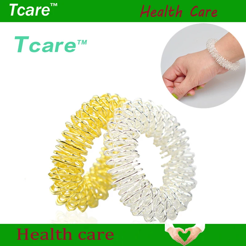 Tcare 2Pcs/Lot Silver Body Massage Supplies Relaxation Stainless Steel Wrist Hand Massager Ring Acupuncture Bracelet Health Care Tcare 2Pcs/Lot Silver Body Massage Supplies Relaxation Stainless Steel Wrist Hand Massager Ring Acupuncture Bracelet Health Care