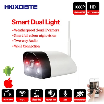 

HKIXDISTE Home Security HD 1080P Wireless IP Camera Infrared Night Vision Wifi Camera Outdoor Smart Monitor Motion Detection