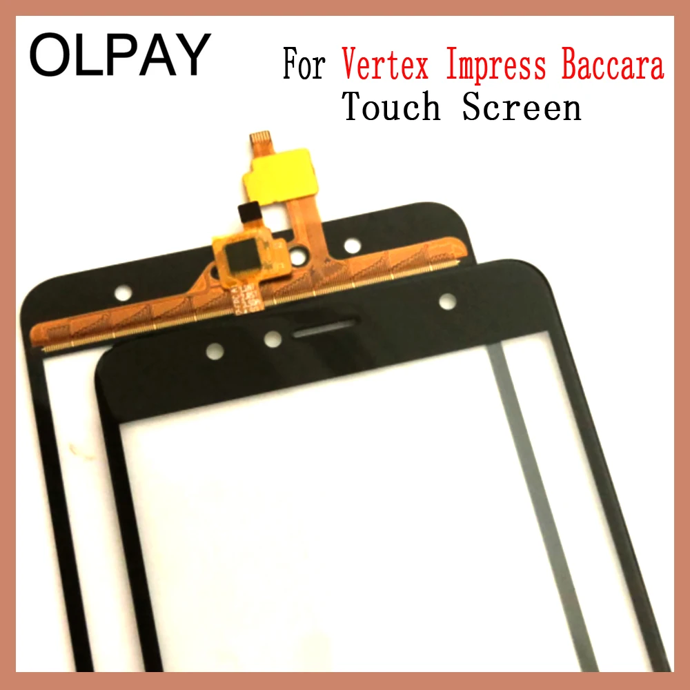 OLPAY 5," мобильный сенсорный экран для Vertex Impress Baccara версии сенсорный экран Стекло Переднее стекло дигитайзер панель объектив сенсор