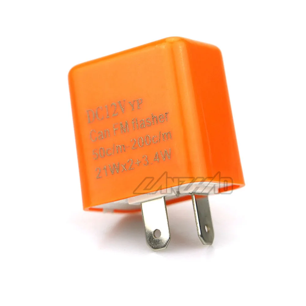 2 Pin DC-12V Motorcycle LED Turn Signal Light Resistor Indicator Flasher Speed Adjuster Blinker Relay