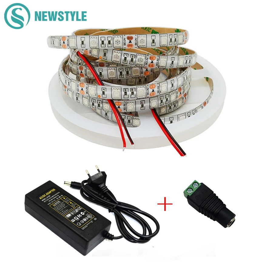 

5M LED Plant Grow Light Flexible LED Strip 3:1 4:1 5:1 Red Blue LED Plant lamp Power Supply for Greenhouse Hydroponic