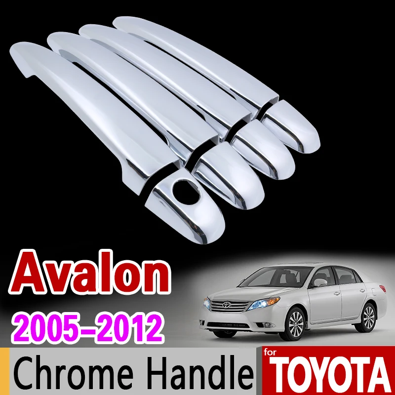 CHROME DOOR HANDLE COVERS SET//4 FIT 2005 05 2010 TOYOTA AVALON