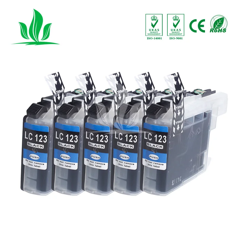 

5 X LC123 Ink Cartridges Compatible for Brother LC123 mfc-J4510DW MFC-J4610DW MFC-J4410DW J4710DW 3