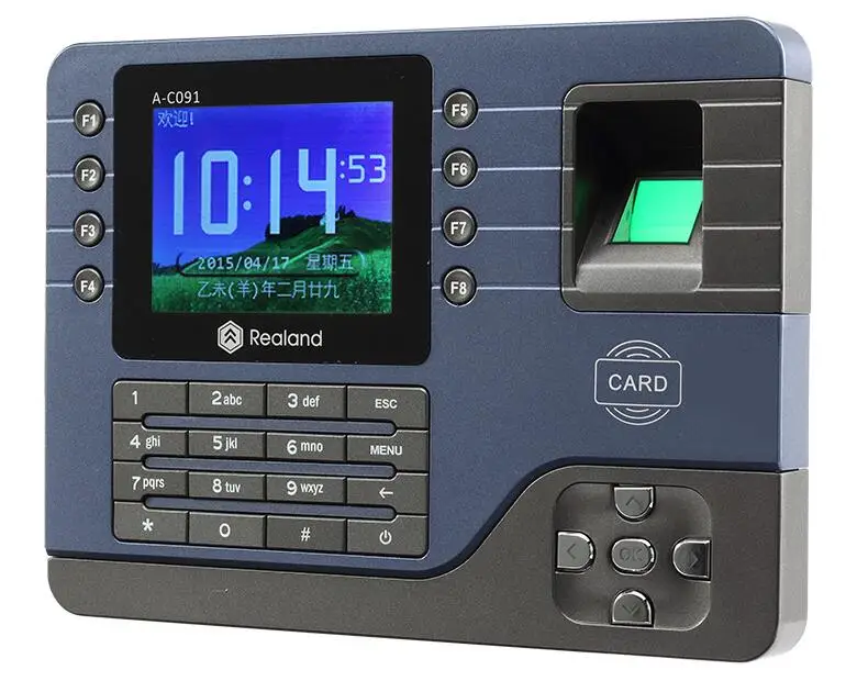 

3.2inch TCP/IP/USB Biometric Fingerprint Reader Time Clock Recorder Finger Attendance Employee Machine Realand EM card A-C091