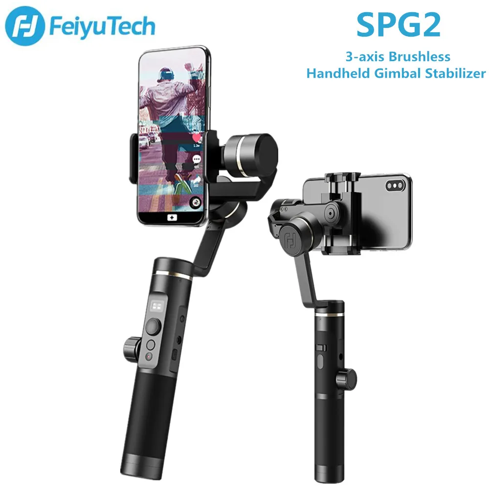 

FY FEIYUTECH SPG2 3-Axis Brushless Handheld Gimbal Stabilizer Bluetooth Dual Modes OLED Display For Smartphone pk G6 Plus