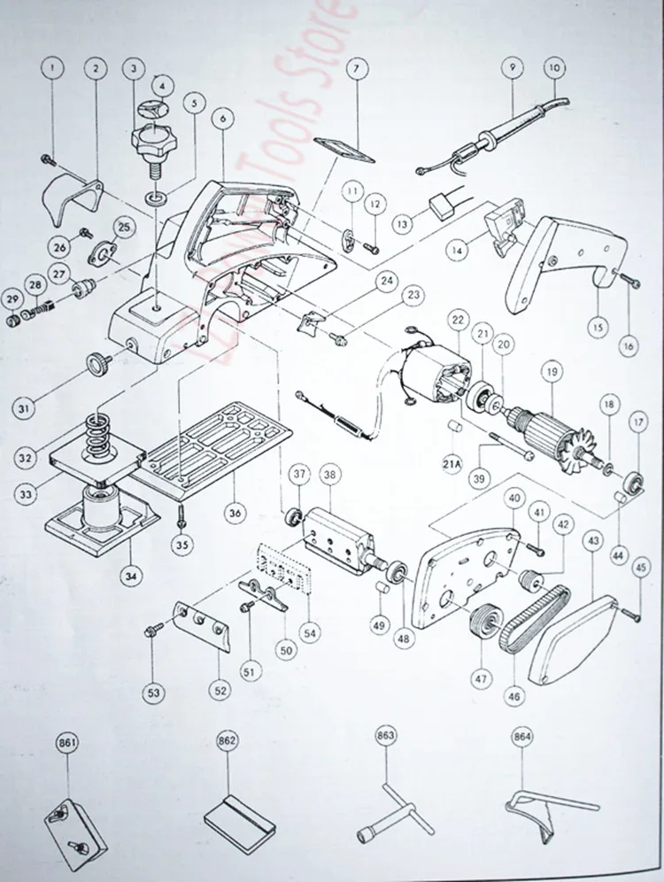 AC220-240V арматура двигателя Замена для MAKITA MT190 1923B N1923B 1902 1901 511938-9 511939-7 Портативный строгальный ротор