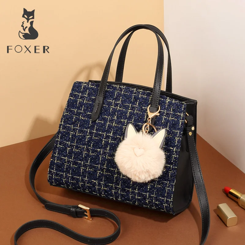 

FOXER Brand New Arrival Girl's Kawaii Crossbody Bags for Lady Women Chic Shoulder Bags Female Fashion Design Totes & Handbag