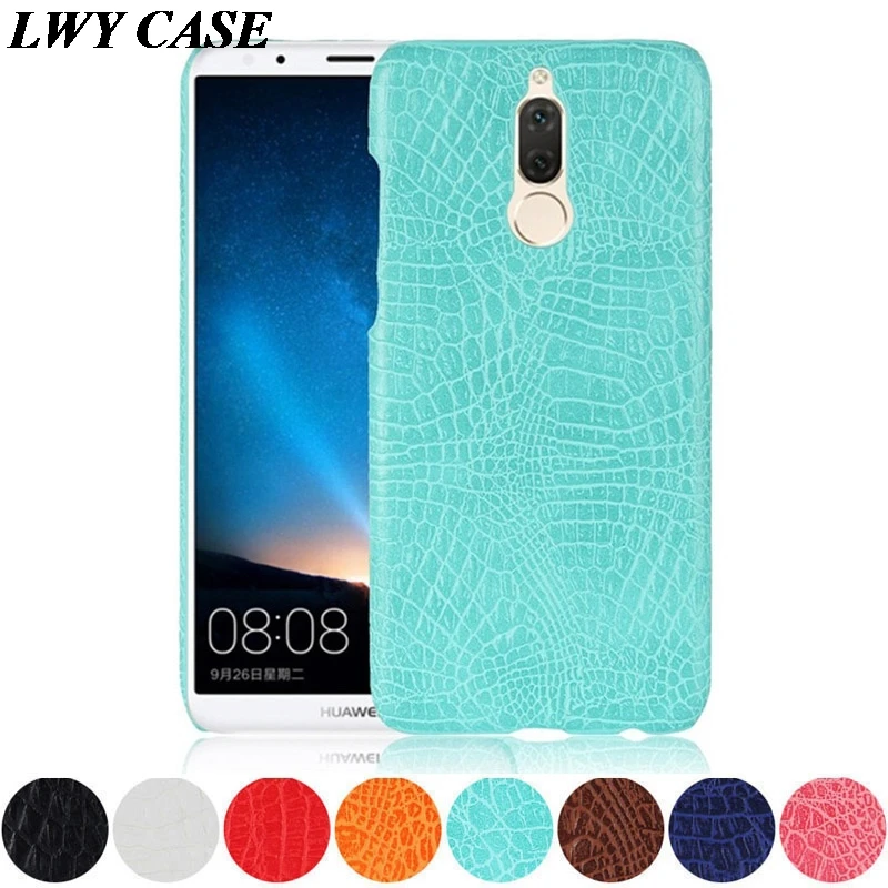 For Huawei Mate 10 lite Crocodile PU Leather Skin Hard Back Cover Case For Huawei Nova 2i / nova 3i