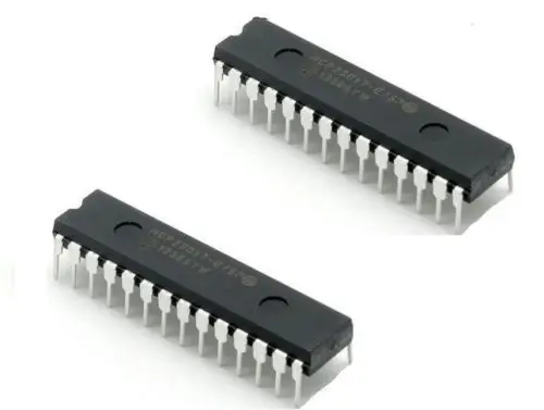 

2 pcs MCP23017-E/SP MCP23017 DIP28 16-Bit I/O Expander with I2C Interface IC NEW