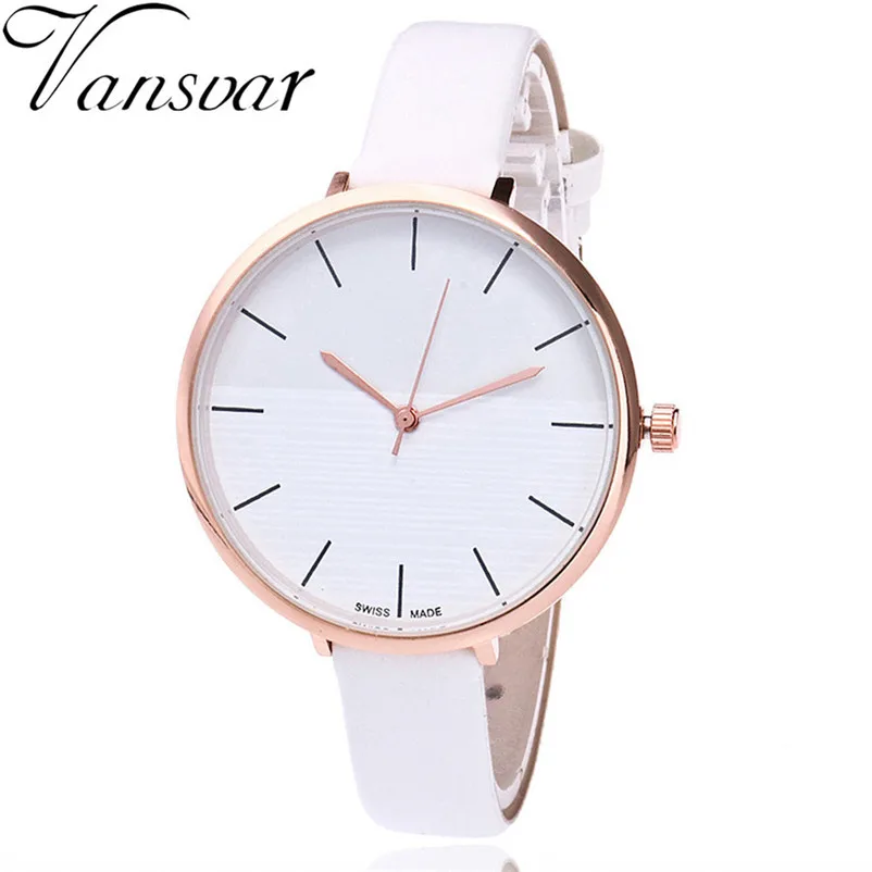 

Vansvar Brand Women Bracelet Watch Fashion Leather Simple Women Dress Wrist Watches Luxury Business Clock Watch Relogio Feminino