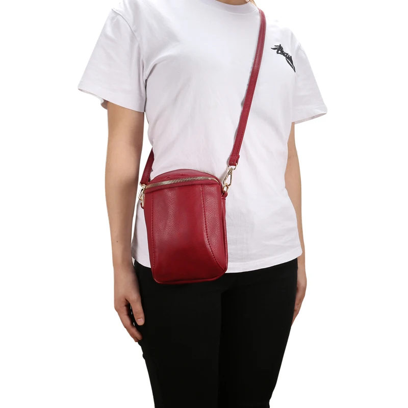 Effelon универсальная сумка из искусственной кожи для мобильного телефона, сумка на плечо, карман, кошелек, чехол, шейный ремешок для samsung/iPhone/htc/LG/sony/lenovo