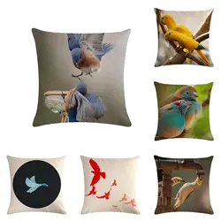 Пара птиц, гуси шаблон HD наволочка украшение дома удобные мягкие подушки набор 45*45 см подушка набор 913