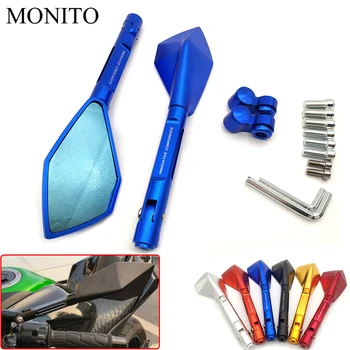 

Hot Universal CNC Motorcycle Rear View Mirror Motorbike Rearview Side Mirror For SUZUKI THRUXTON TIGER 800 1050 1200 XC XR TT600