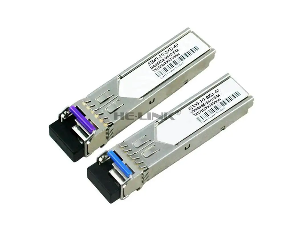 

LODFIBER E1MG-1G-BXU-40/E1MG-1G-BXD-40 Brocade Compatible 1.25G 1310/1550nm BiDi 40km Transceiver