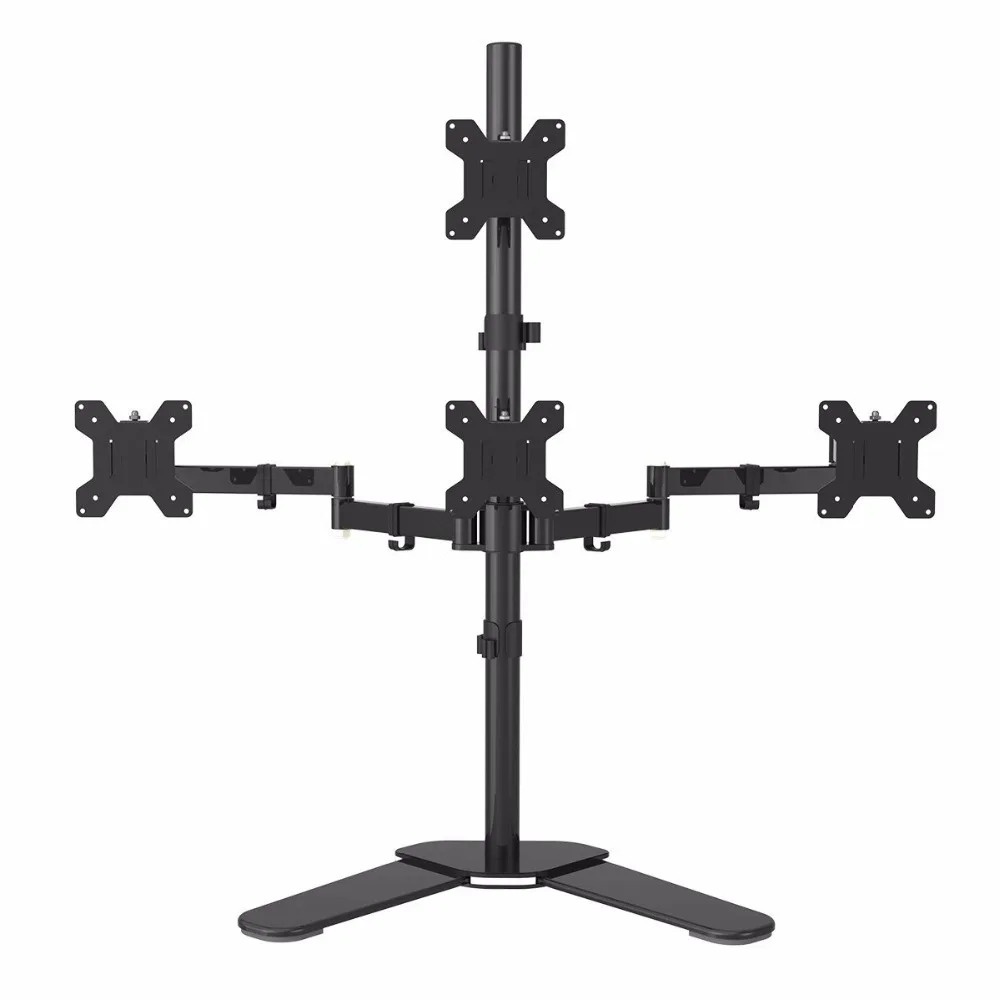Suptek Quad Arm LCD LED Heavy Duty Monitor Stand