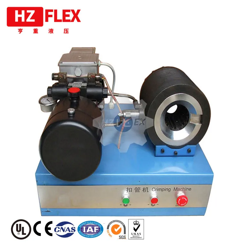 2019 HZFLEX HZ-12 Pipe Hydraulic Pressing Tube Rubber Pipe Hose Crimping Machine With Full Sets Of Jaws