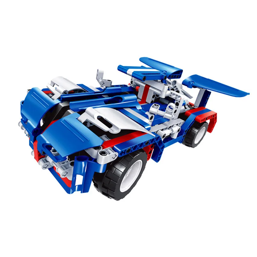 448 pcs Transform A to B model Car RC Car Build Blocks Car Kit with bettery RC Track Car Set Technic Toys Gift for children boy