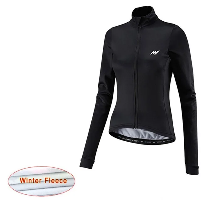 Cycling Jersey Morvelo Long Sleeve woman Winter Thermal Fleece Bike Clothing Outdoor Sports Bicycle Clothes Ropa Ciclismo - Цвет: 11