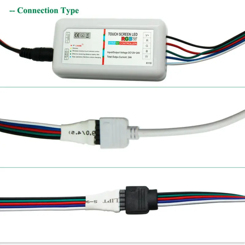 5-20 м RGBW RGBWW светодиодный светильник 5050 DC 12 В 4 в 1 чип IP20/IP65 Водонепроницаемый+ 2,4G RF пульт дистанционного управления+ светодиодный блок питания