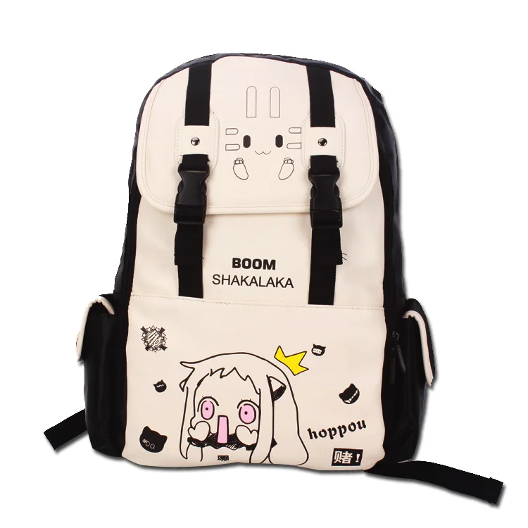 Hot Sale New Korean Cartoon Printing Casual Backpack Women Canvas Backpack School Bags For Teenager Girls