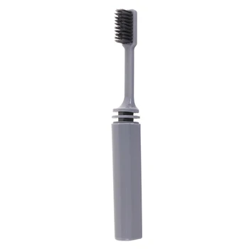 

1pc Outdoor Oral Care Teeth Whitening Portable Folding Toothbrush Travel Camping Foldable Plastic Toothbrush For Adults