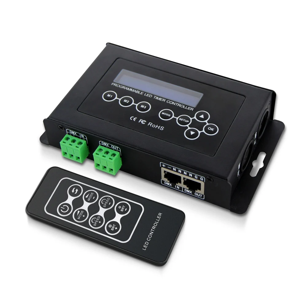 BC-100 Led RGB контроллер DMX512 сигнал 170 пикселей светодиодный контроллер ЖК-дисплей и RF беспроводной пульт дистанционного управления для
