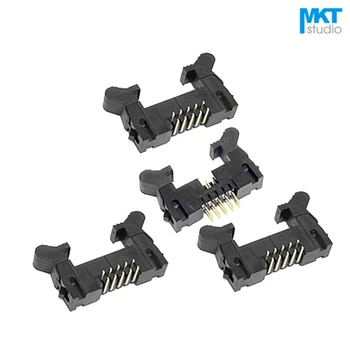 

100Pcs 2.0mm Pitch DC2 Male IDC Connector Socket Header ISP JTAG With Hook Horn 14P 16P 20P