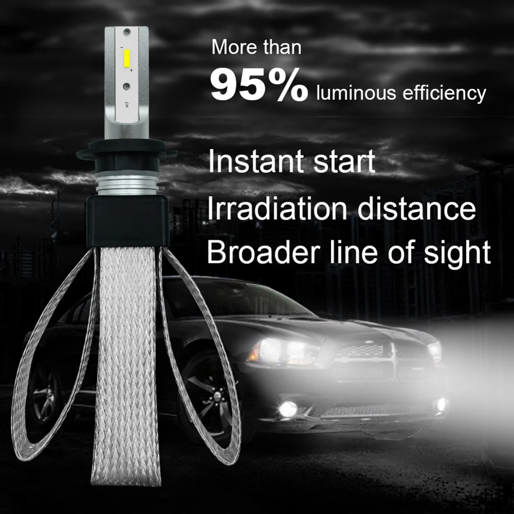 1 шт. Автомобильные светодиодные лампы T8 H11 6500 9005 9006 Вт 120 лм|Передние LED-фары для